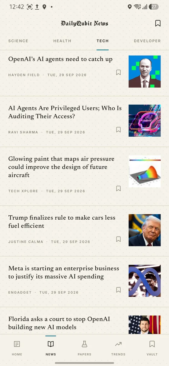 DailyQubit app screenshot