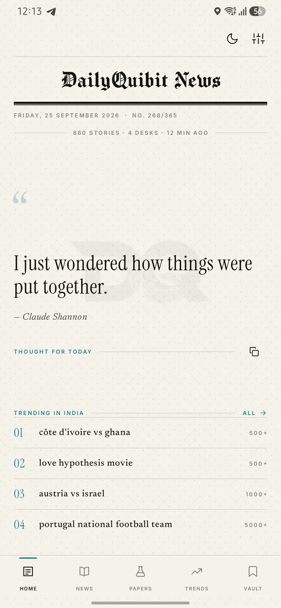 A thought to start the day